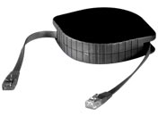 CAT5e RJ45 Retractable Cable, Male to Male, 4/10 ft