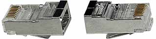 CAT5E solid RJ45 plug shielded