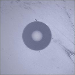 400x Magnification of Fiber Optic Connector
