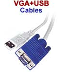 VGA + USB Cables
