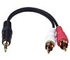 Male Dual RCA to Male 3.5mm Stereo Audio Adapters