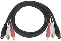 S-Video + Dual RCA Audio Cable, Male-Male