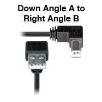 Down to right Angle USB 2.0 Cable