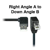 Right to Down Angle USB 2.0 Cable