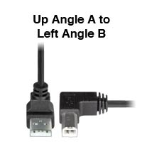 Up to Left Angle USB 2.0 Cable