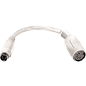 5 pin DIN female to 6 pin miniDIN male, 6 cable
