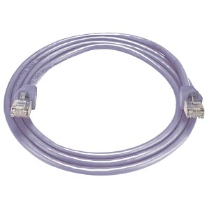 RJ45 male-male, CAT5E purple, 14 feet