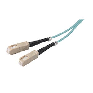10 Gigabit Duplex SC Multimode Fiber Optic Cable, 50-Micron, 15 meters