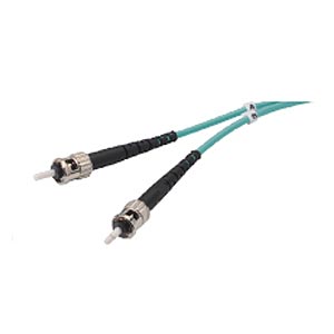 10 Gigabit Duplex ST Multimode Fiber Optic Cable, 50-Micron, 2 meters