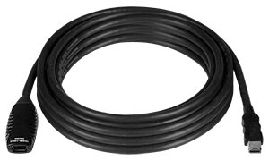 FireWire active extension cable, 15 feet