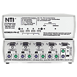 Low cost PS/2 KVM switch, 4 port