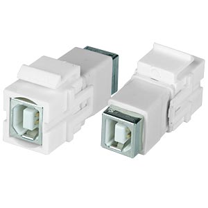 USB Type B Snap-In Module, Female to Female