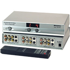 4 input by 2 output Audio/S-Video/Composite video matrix swtich + Free 1GB Flash Drive (coupon required at check out)