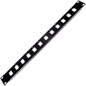 Patch panel for CAT5/5e Keystone inserts, 12 port