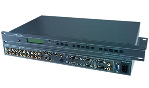 Rackmount S-Video/Composite Video/VGA/Stereo Audio Scaler Switch + Free 2GB Flash Drive (coupon required at check out)