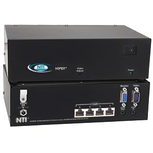 VGA and Audio Splitter/Extender via cat5, 4 port
