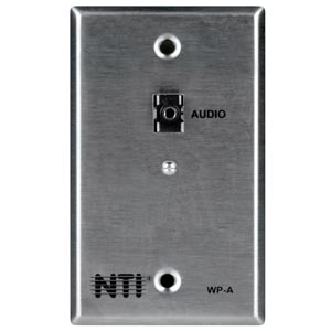 Stereo Audio Cable Terminator Single Gang Wallplate