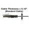 Cable thickness