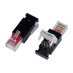 CAT5e Toolless RJ45 Plug for 24-26 AWG Solid/Stranded Cable CAT5e Toolless RJ45 Plug for 24-26 AWG Solid/Stranded Cable