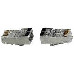 CAT5e Shielded Solid RJ45 Plug for 24-26 AWG Cable