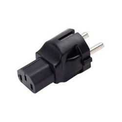 Schuko CEE 7/7 to IEC 320 C13 Power Plug Adapter Schuko CEE 7/7 to IEC 320 C13 Power Plug Adapter