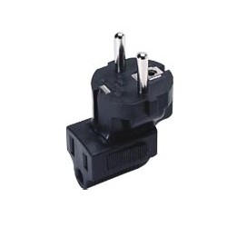 Schuko CEE 7/7 to IEC 320 C13 Down Angled Power Plug Adapter Schuko CEE 7/7 to IEC 320 C13 Down Angled Power Plug Adapter