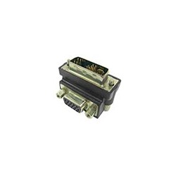 Up Angled DVI-A Male to VGA Female Adapter Up Angled DVI-A Male to VGA Female Adapter