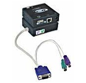 VGA PS2 KVM Extender via CAT5 Cable, 300'