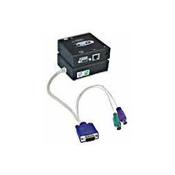 VGA PS2 KVM Extender via CAT5 Cable, 300'