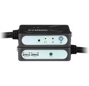 VGA USB + Audio KVM Switch with Built-in KVM Cables, 2-Port