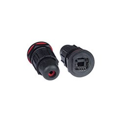 CAT5e Quick Release Waterproof RJ45 Connector with Backside PCB Receptacle CAT5e Quick Release Waterproof RJ45 Connector with Backside PCB Receptacle