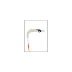 Right Angle ST-ST Simplex Multimode Fiber Patch Cables, 62.5-Micron