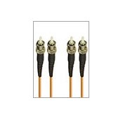 ST-ST Duplex Multimode Fiber Patch Cables, 50-Micron