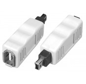 FireWire 6-pin Female to 4-pin Male Adapter