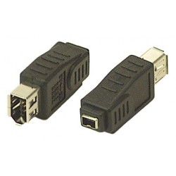 FireWire 6-pin Female to 4-pin Female Adapter