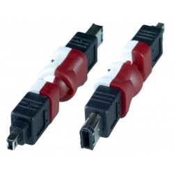 Flexible FireWire 4-pin Male to 6-pin Male Adapter