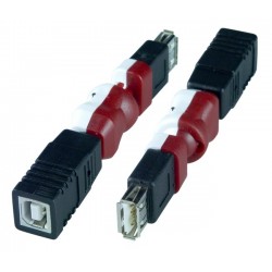 Flexible USB Type A Female to Type B Female Adapter