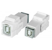 USB Type B Keystone Jack, Female to Female