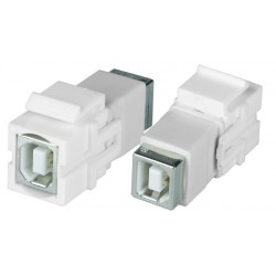 USB Type B Keystone Jack, Female to Female