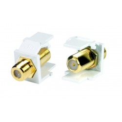 Leviton F-Type Keystone Jack, Female to Female