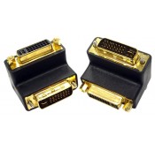 Up Angled DVI-I Gender Changer, Female to Female
