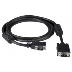 90 Degree Left Angled to Straight Connector VGA Cables, Male-to-Male