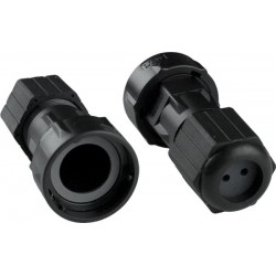 Waterproof Fiber Optic Cable Gland for Duplex LC Connector