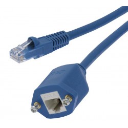 CAT6 Panel Mount Extension Cable