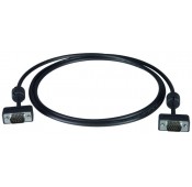 Ultra Thin VGA Monitor Cable with Ferrites - Male-to-Male - 3/6/10/15/25/50 ft