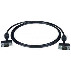 Ultra Thin VGA Monitor Cable with Ferrites - Male-to-Male - 3/6/10/15/25/50 ft