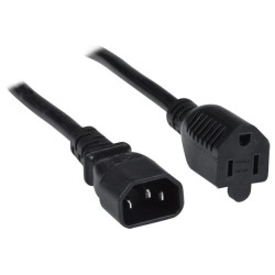 16 AWG Power Cord, IEC 320 C14 to NEMA 5-15R 16 AWG Power Cord, IEC 320 C14 to NEMA 5-15R