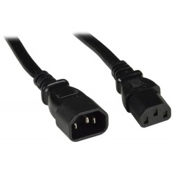 14 AWG Power Extension Cord, IEC 320 C14 to IEC 320 C13