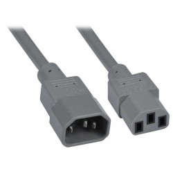 18 AWG Power Extension Cord, IEC 320 C14 to IEC 320 C13 18 AWG Power Extension Cord, IEC 320 C14 to IEC 320 C13