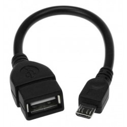 USB 2.0 OTG Adapter Cable, 6-Inch, Female USB Type A to Male USB Micro B USB 2.0 OTG Adapter Cable, 6-Inch, Female USB Type A to Male USB Micro B